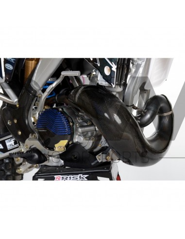 Protection d'echappement Extreme Carbon TM Racing 250/300 2T 2019 et +