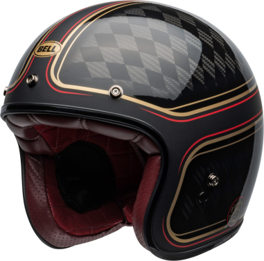 BELL Custom 500 Carbon DLX Helmet - RSD Checkmate Matte/Gloss Black/Gold